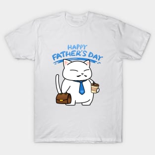 Daddy Cat Happy Father's Day T-Shirt